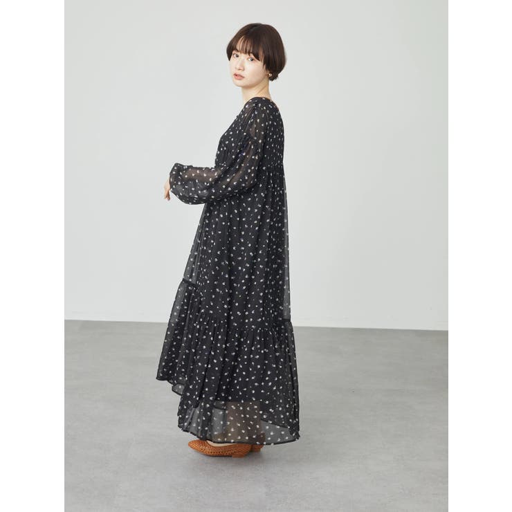 ボンポワン ティアードワンピース 6A 小花柄 2_000000021218.jpg