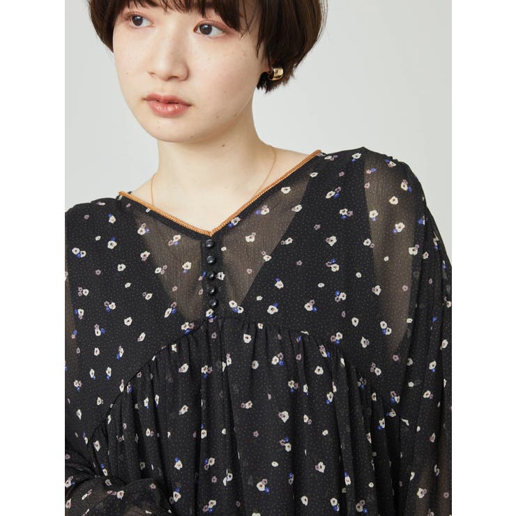 ティアード小花柄ワンピース[品番：EHEW0033060]｜AMERICAN HOLIC