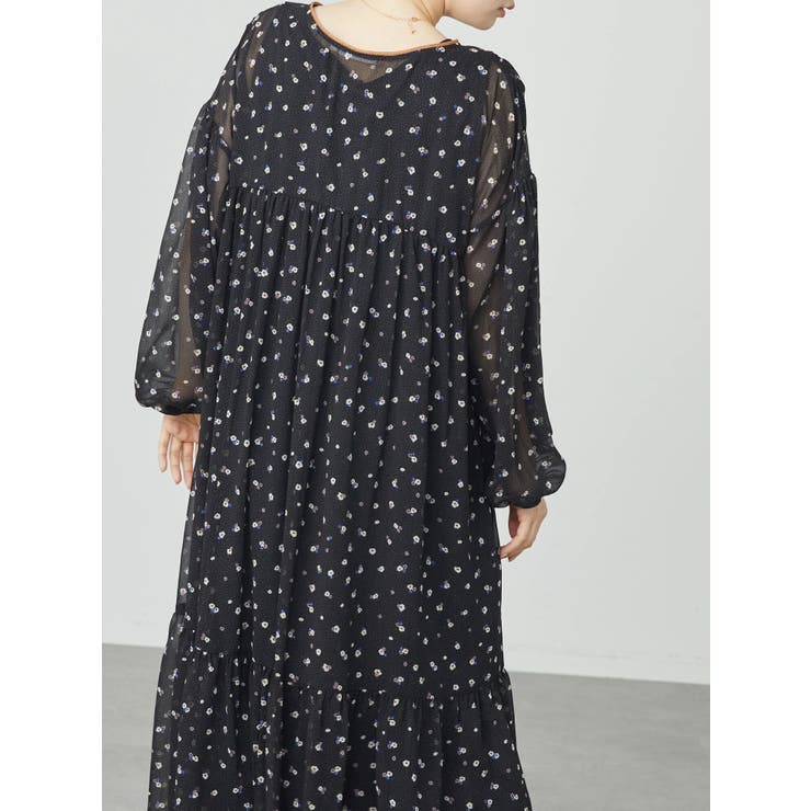 ティアード小花柄ワンピース[品番：EHEW0033060]｜AMERICAN HOLIC