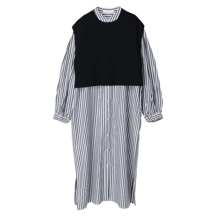 Setニットベスト ギャザーシャツワンピース 品番 Ehew American Holic アメリカンホリック のレディースファッション通販 Shoplist ショップリスト