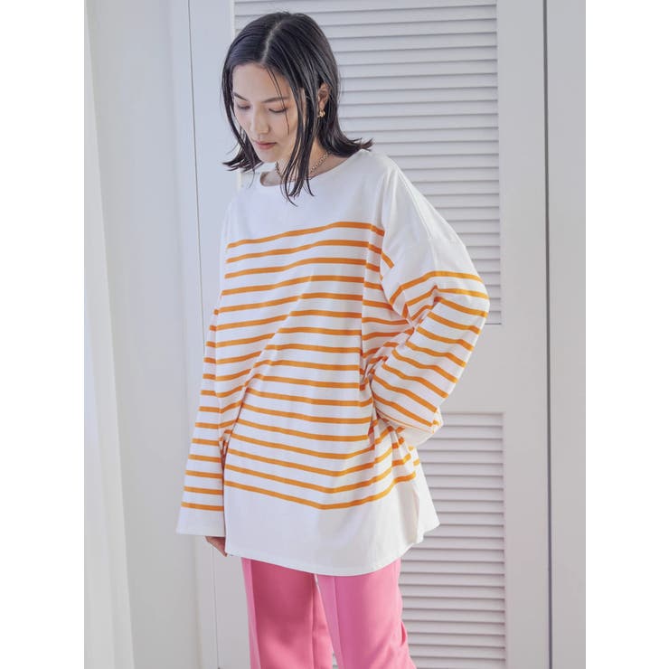 パネルボーダーカットチュニック[品番：EHEW0033578]｜AMERICAN