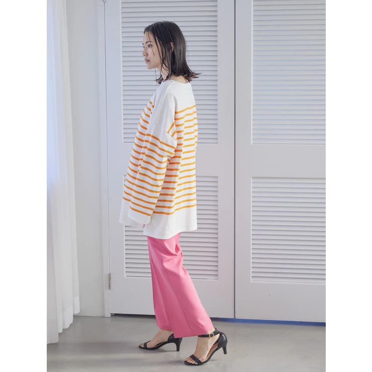パネルボーダーカットチュニック[品番：EHEW0033578]｜AMERICAN