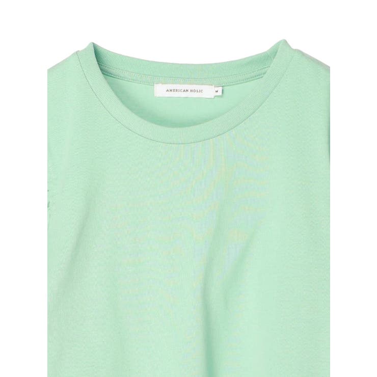 【カーキ】袖ギャザーカットTOP 袖ギャザーカットプルオーバー[品番：EHEW0033585]｜AMERICAN HOLIC