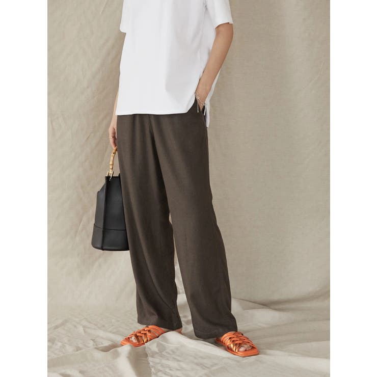 ドロストリネンブレンドパンツ[品番：EHEW0034445]｜AMERICAN HOLIC（アメリカンホリック ）のレディースファッション通販｜SHOPLIST（ショップリスト）