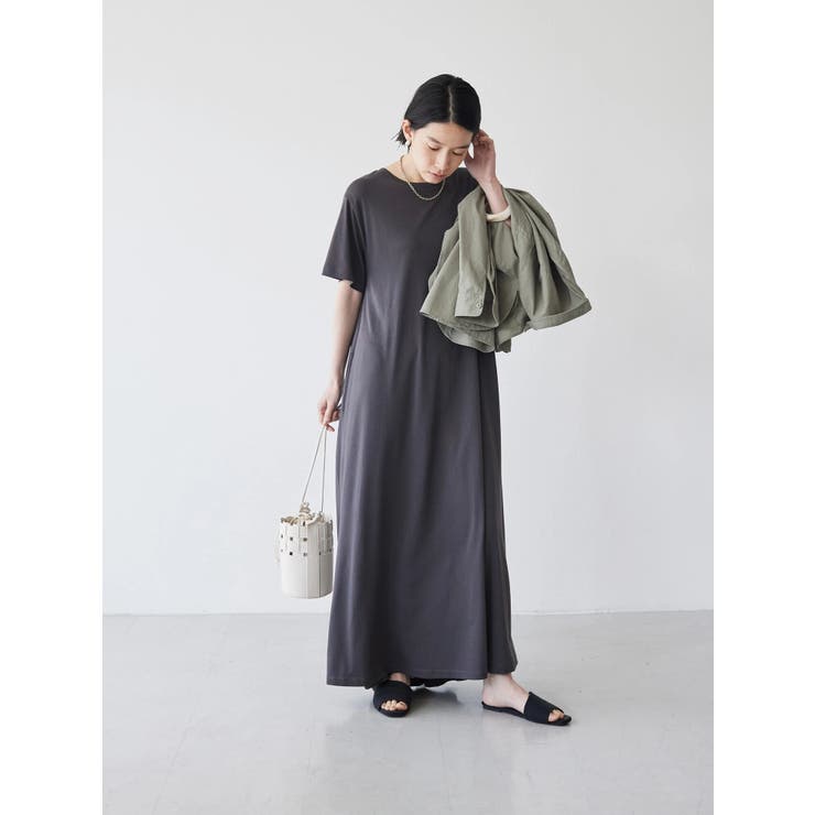 【POPで軽やか◎】サラッと着られる上品さ◇ HERMES ワンピース INTERPLANET ワンピース 「CLOCHE」接触冷感Vネック