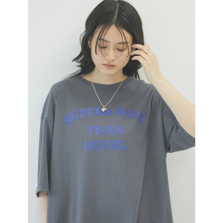 tシャツ canaco_メタリックプルオーバー レディース canaco_ tシャツ canaco_メタリックプルオーバー レディース