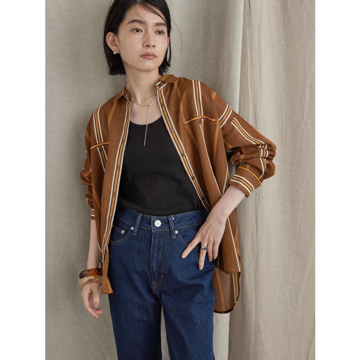 シアーストライプシャツ[品番：EHEW0035399]｜AMERICAN HOLIC