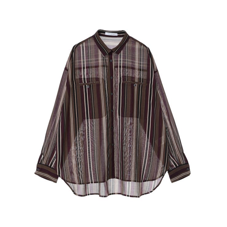 シアーストライプシャツ[品番：EHEW0035399]｜AMERICAN HOLIC
