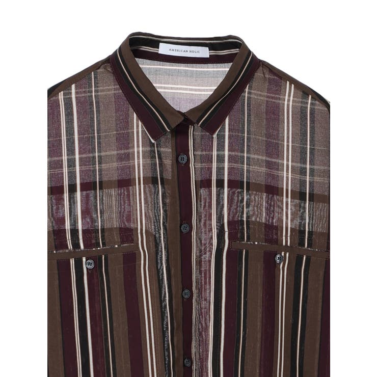 GO TO HOLLYWOOD ストライプシャツ　01 ゴートゥーハリウッド GO TO HOLLYWOOD Mix Striped Shirt
