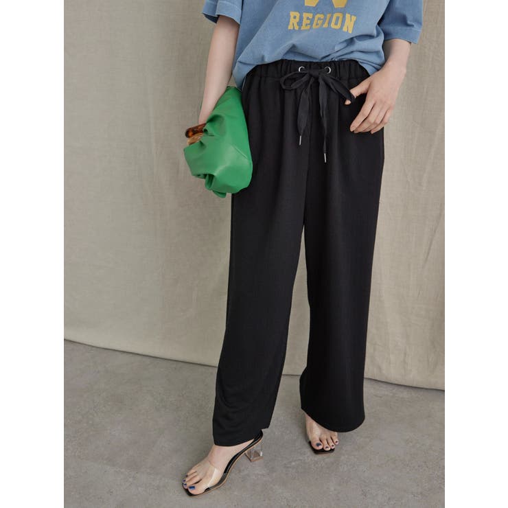 カットジャガードリラックスパンツ[品番：EHEW0035315]｜AMERICAN HOLIC（アメリカンホリック ）のレディースファッション通販｜SHOPLIST（ショップリスト）