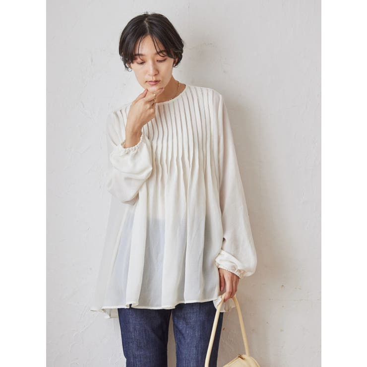 ピンタックシアーチュニック[品番：EHEW0036034]｜AMERICAN HOLIC