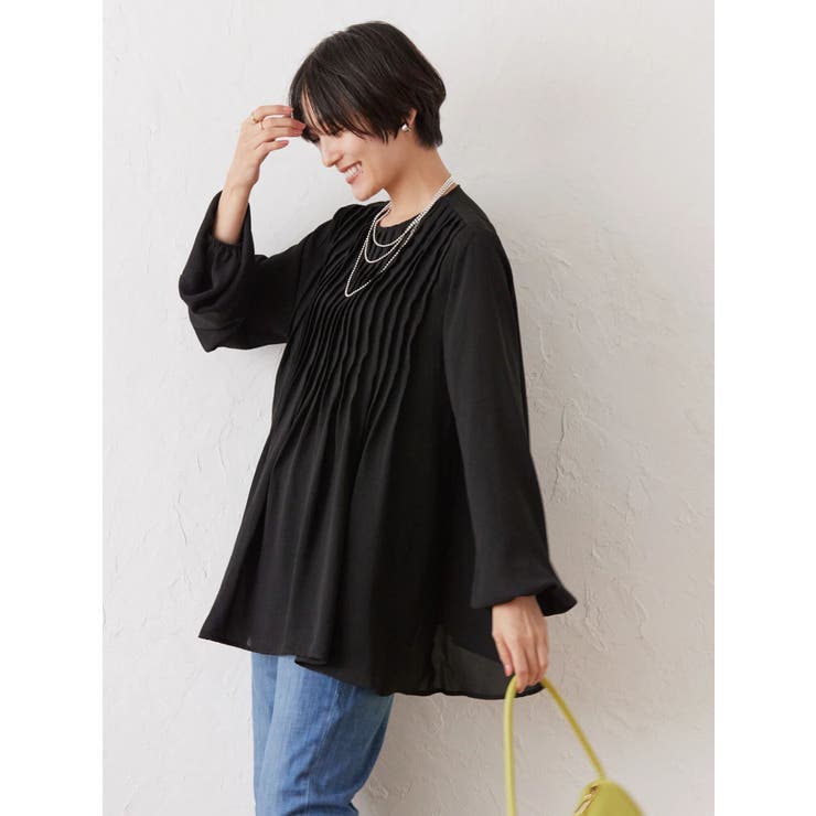 ピンタックシアーチュニック[品番：EHEW0036034]｜AMERICAN