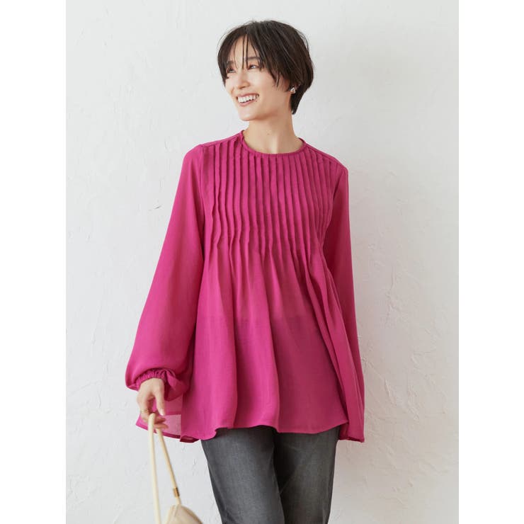 ピンタックシアーチュニック[品番：EHEW0036034]｜AMERICAN