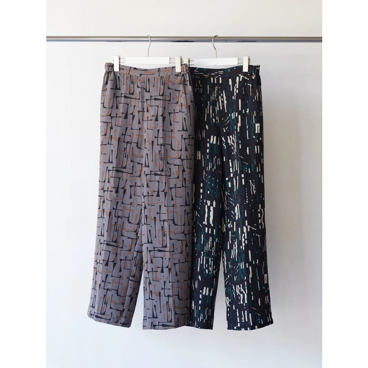 美・美・美ストレートプリントパンツ[品番：EHEW0036036