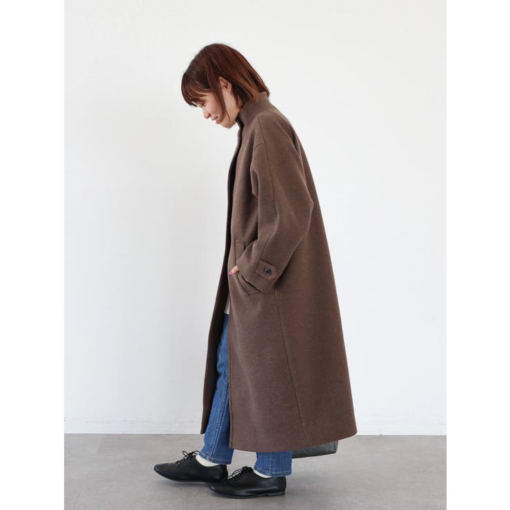 WEB限定・小柄女性向け】スタンドカラーロングコート[品番：EHEW0037057]｜AMERICAN  HOLIC（アメリカンホリック）のレディースファッション通販｜SHOPLIST（ショップリスト）