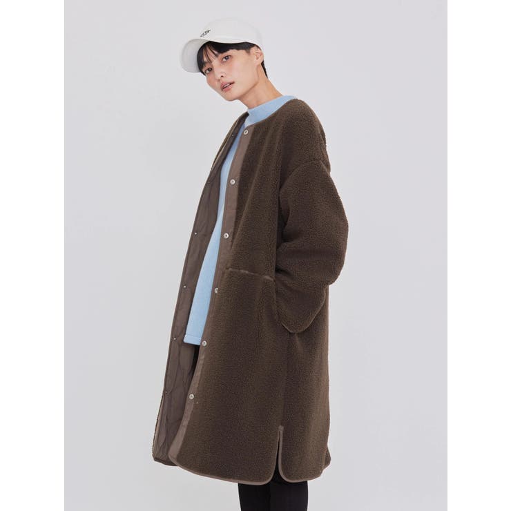 あったかリバーシブルキルティングコート[品番：EHEW0037059