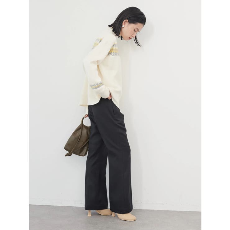 【シンプルエレガントな装いに♪】HERMES★ブーツカットパンツ dzdx2207.jpg
