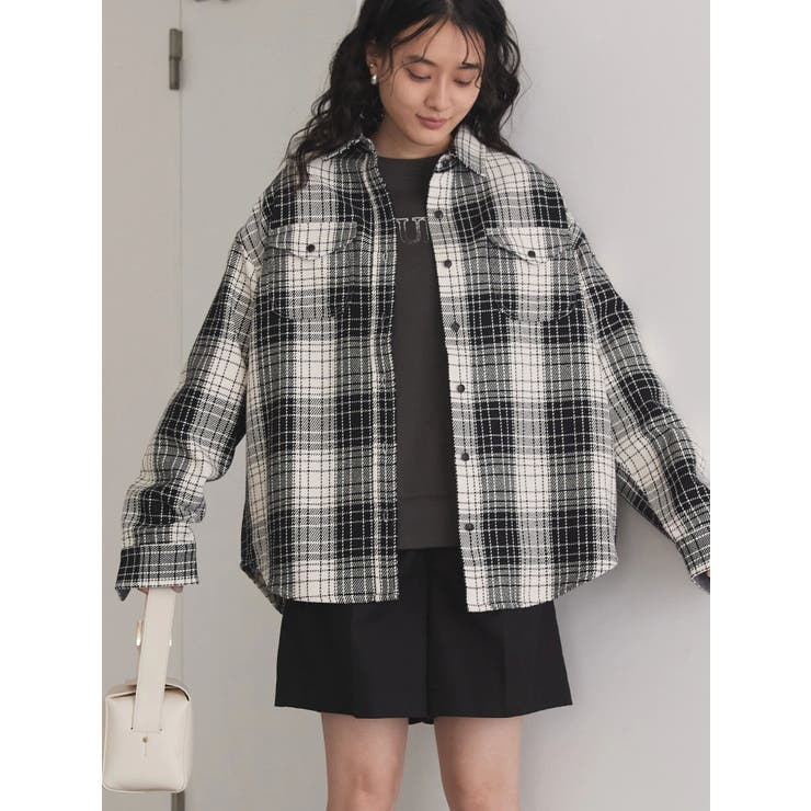 厚手チェックシャツジャケット[品番：EHEW0036792]｜AMERICAN HOLIC