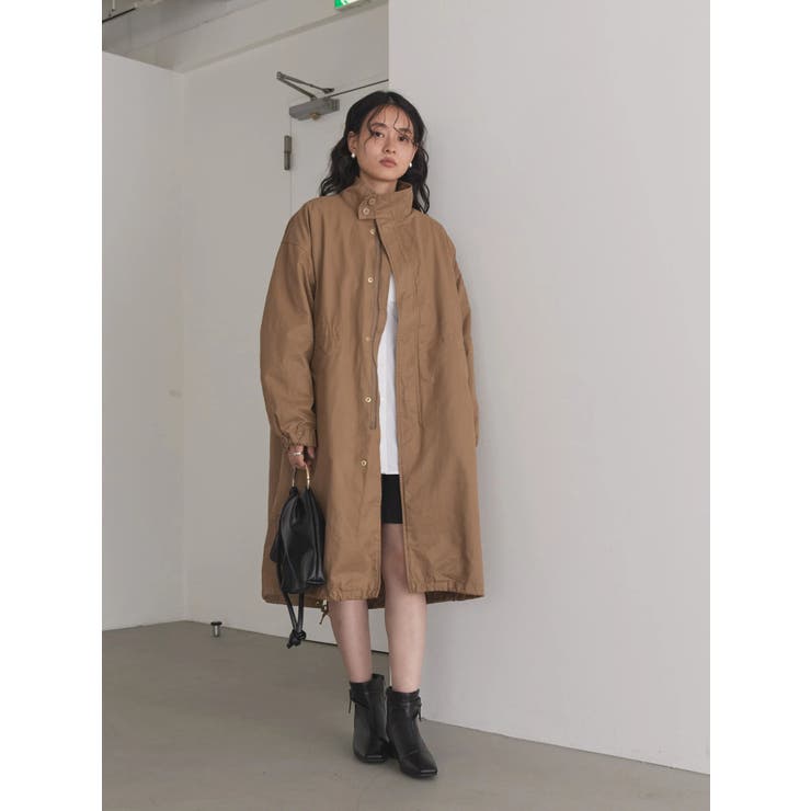 3Wayライナー付きスタンドモッズコート[品番:EHEW0037084 3Wayライナー付きスタンドモッズコート[品番:EHEW0037084