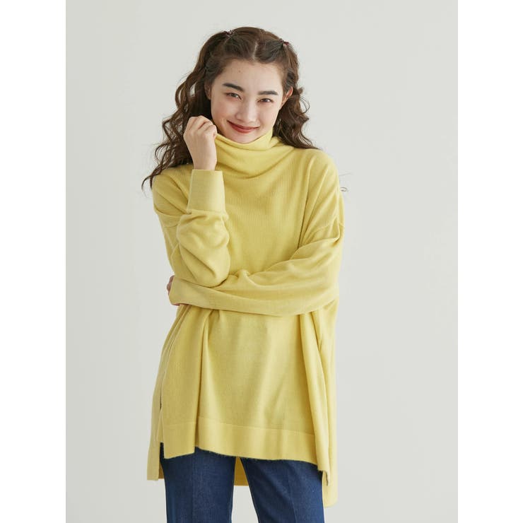 ソフトタッチタートルニットチュニック[品番：EHEW0037350]｜AMERICAN