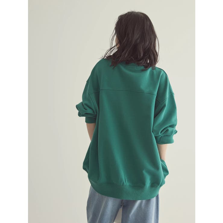 バックドレープロゴ裏毛プルオーバー[品番：EHEW0037711