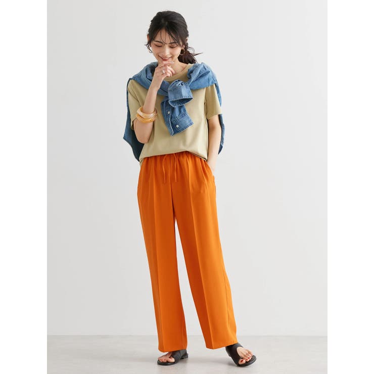 接触冷感サラックスワイドパンツ[品番：EHEW0038951]｜AMERICAN HOLIC