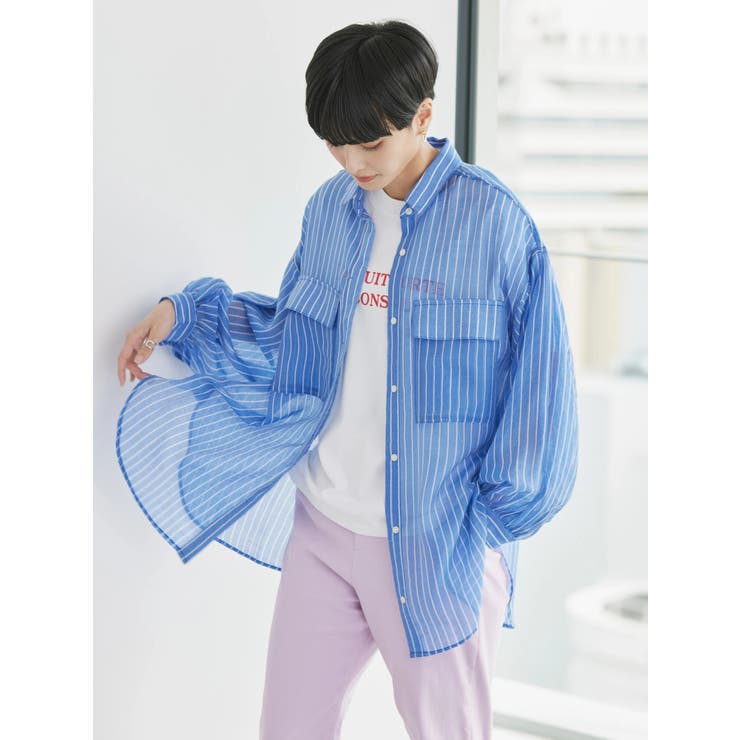 Wポケットシアーシャツ[品番：EHEW0039259]｜AMERICAN HOLIC
