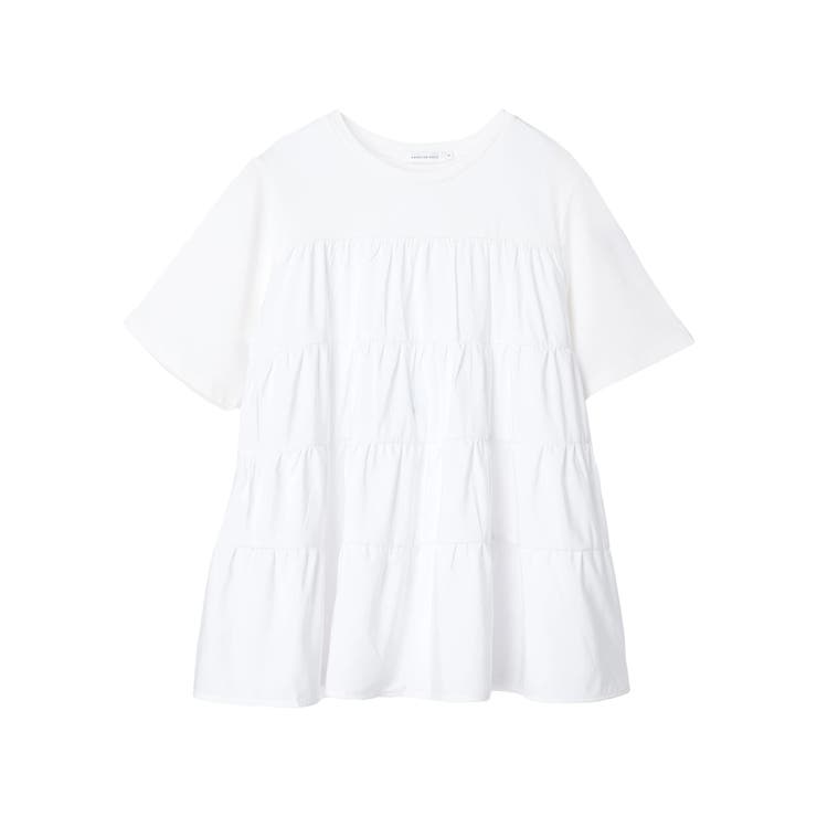 異素材ティアードカットチュニック[品番：EHEW0039535]｜AMERICAN