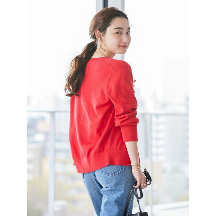 SET UVカット ニットカーディガン+プルオーバー[品番：EHEW0039234