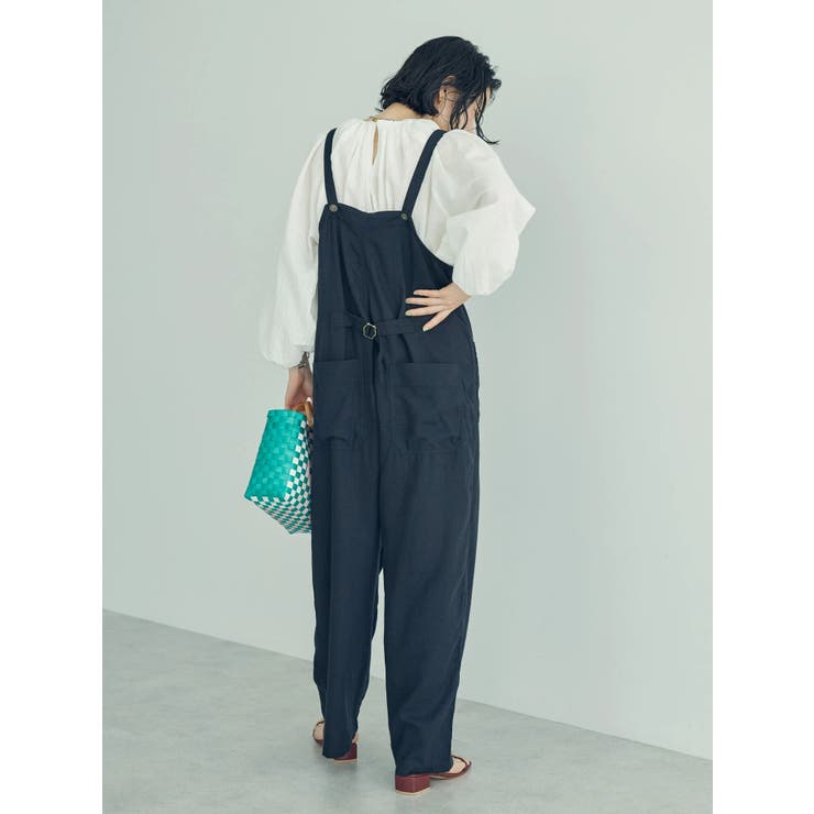 リネンブレンドサロペット[品番：EHEW0039657]｜AMERICAN HOLIC 