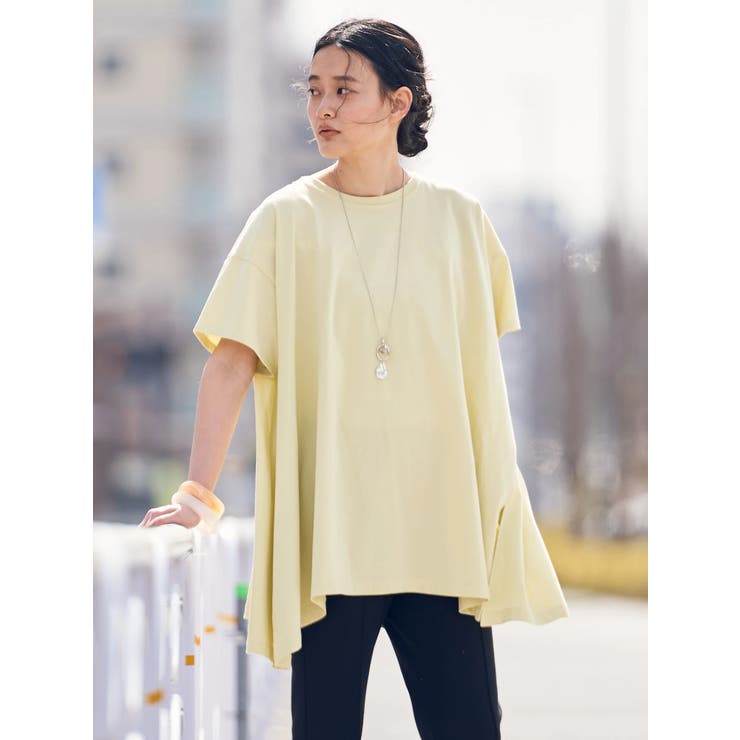 キレイCotton斜めラインカットチュニック[品番：EHEW0039037]｜AMERICAN HOLIC（アメリカンホリック ）のレディースファッション通販｜SHOPLIST（ショップリスト）