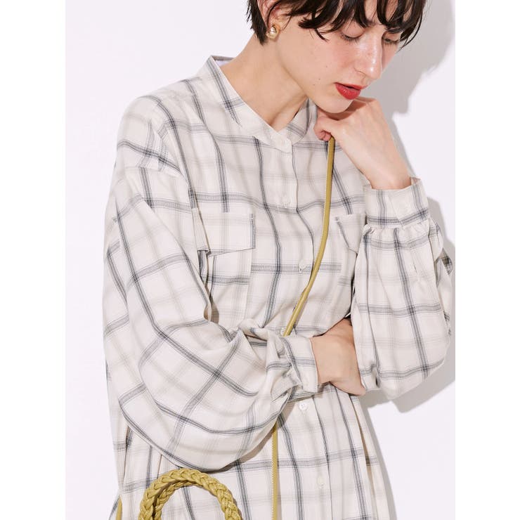 イージーケアWポケットシャツワンピース[品番：EHEW0040987]｜AMERICAN