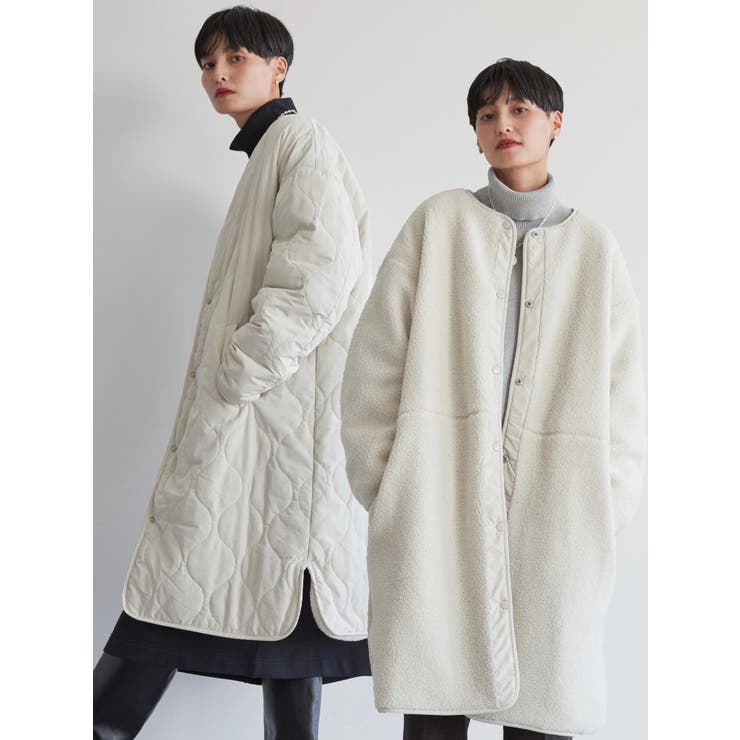 WEB限定】キルポカリバーシブルキルティングコート[品番