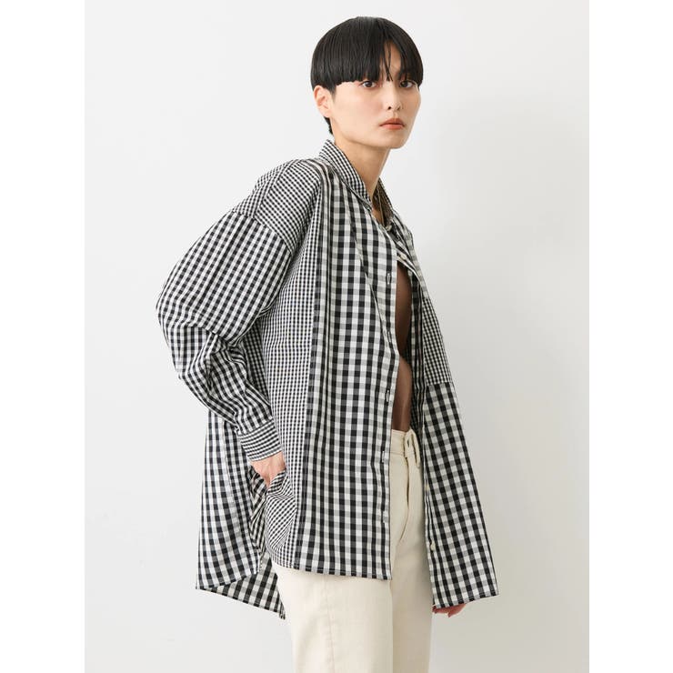 切替マルチBIGシャツ[品番：EHEW0043426]｜AMERICAN HOLIC（アメリカン 