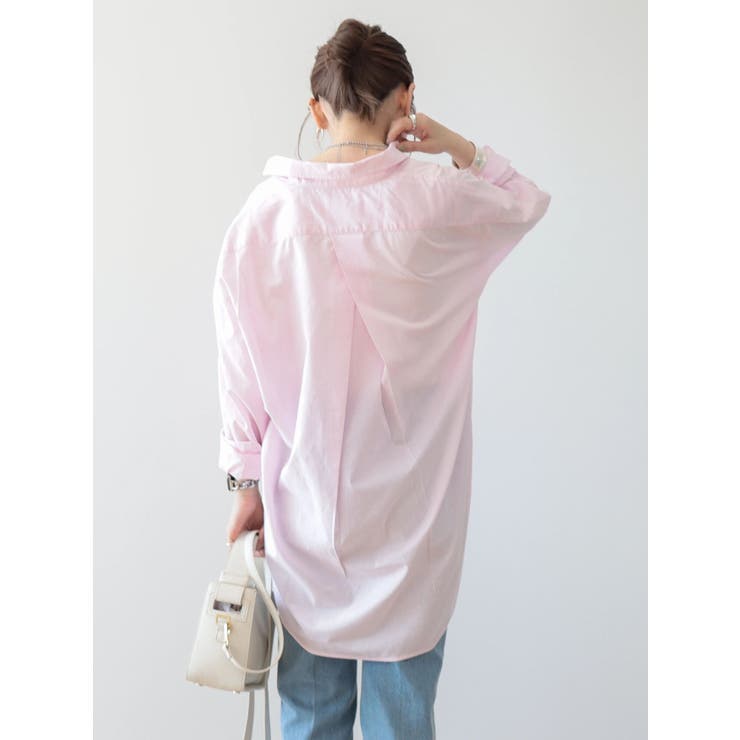 UVカット加工バックタックシャツチュニック[品番：EHEW0043517