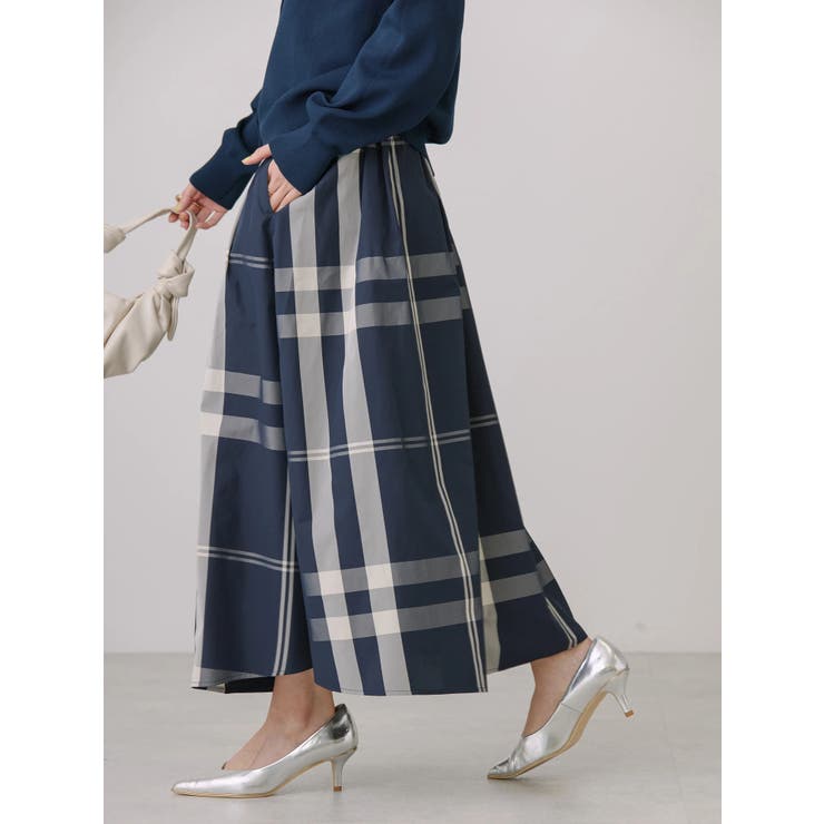 チェックメモリーフレアスカート[品番：EHEW0043096]｜AMERICAN HOLIC  