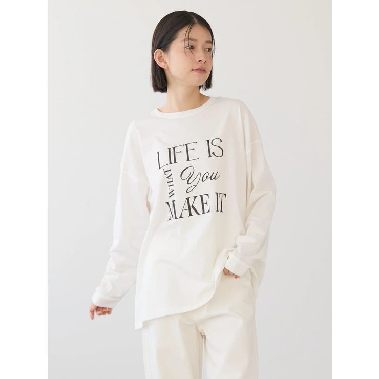 新品 2024春夏 Apuweiser-riche パールロゴカットプルオーバー Life&Time ロゴカットプルオーバー[品番：EHEW0043669