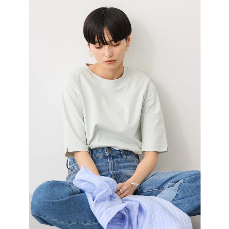 UVカット5分袖カットプルオーバー[品番：EHEW0043430]｜AMERICAN HOLIC