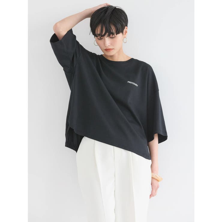 ブラック | バックギャザーロゴカットプルオーバー | AMERICAN HOLIC