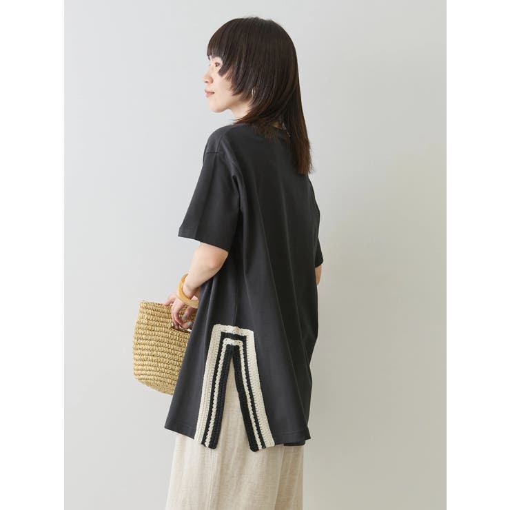 サイドかぎ針カットチュニック[品番：EHEW0044062]｜AMERICAN HOLIC
