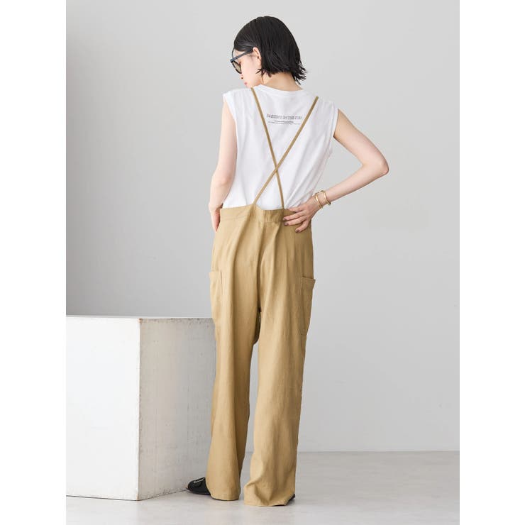 リネンブレンドサロペットパンツ[品番：EHEW0044739]｜AMERICAN