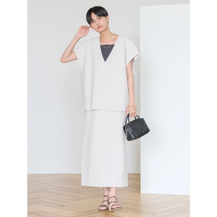 クレープジョーゼットタイトスカート[品番：EHEW0045000]｜AMERICAN  