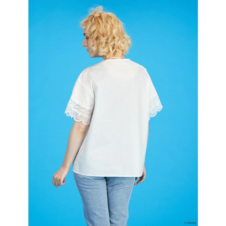 Vネックレースブラウス/Mickey[品番：EHEW0034861]｜AMERICAN HOLIC