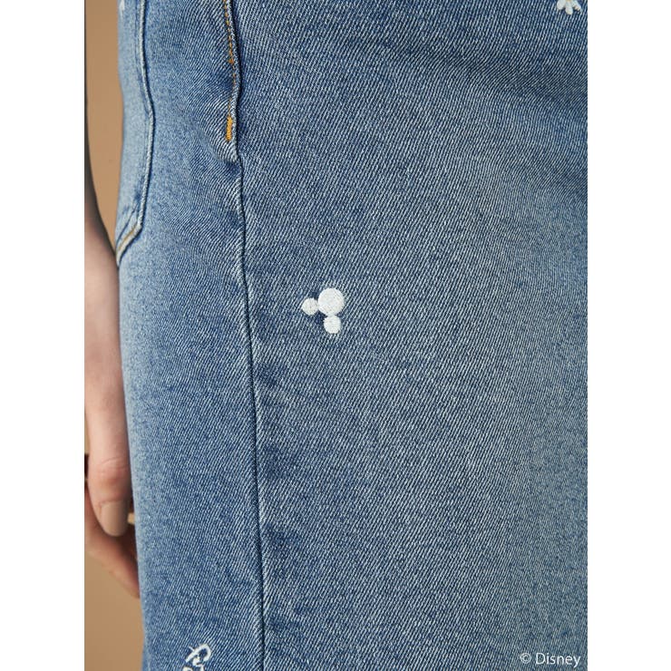 Mickey/刺繍デニムスカート[品番：EHEW0038580]｜AMERICAN HOLIC