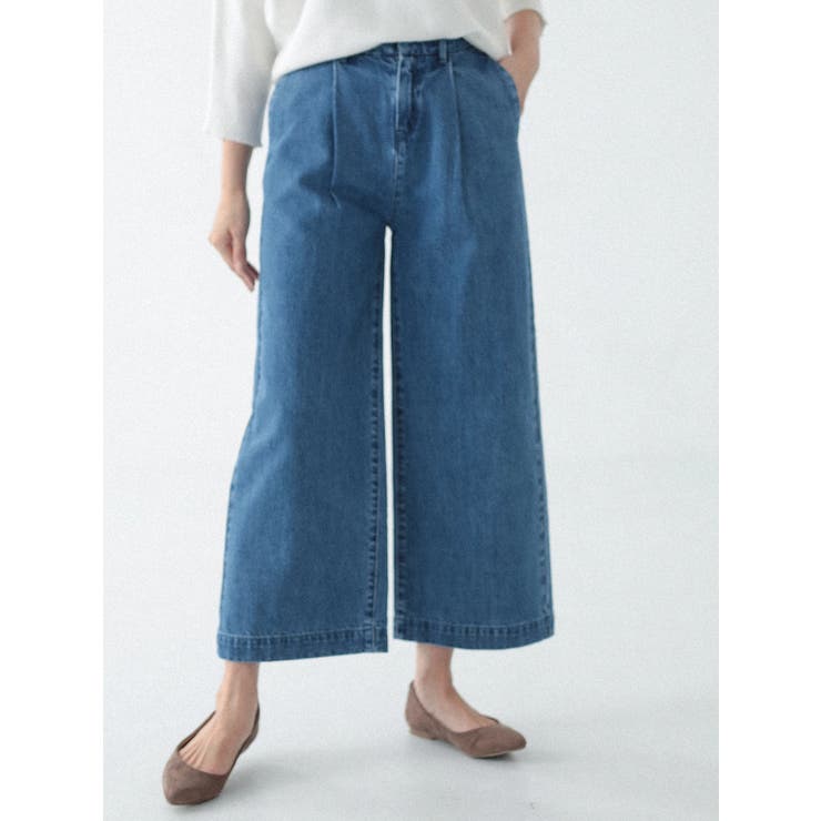 USAコットンデニムワイドパンツ[品番：KOEW0004499]｜koe（コエ）の  