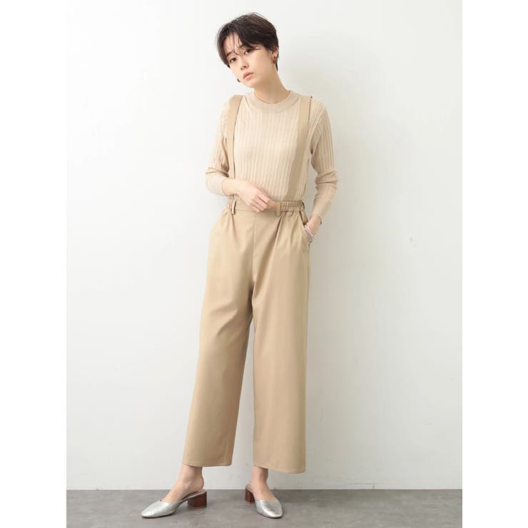 サスペンダ-付ワイドパンツ[品番：KOEW0013636]｜koe（コエ）の  