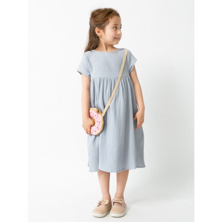ダブルガーゼフレンチスリーブワンピース 品番 Koew Koe コエ のキッズファッション通販 Shoplist ショップリスト
