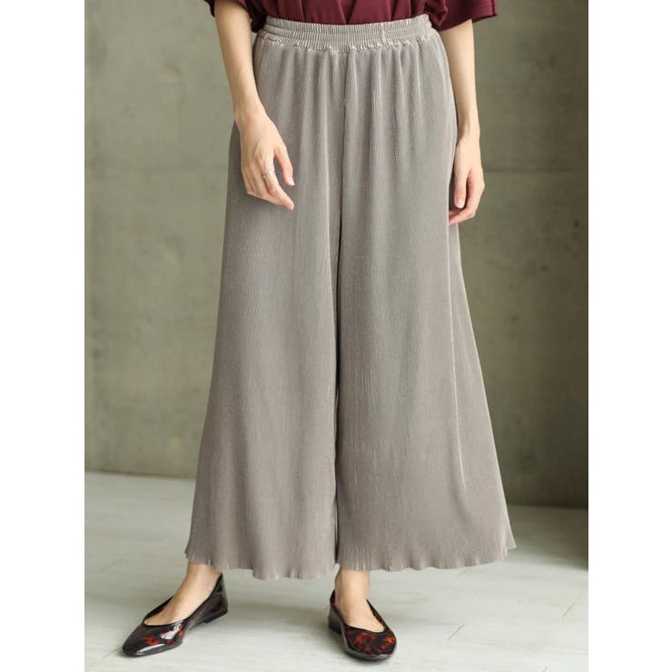 プリーツ加工ワイドパンツ[品番：KOEW0018395]｜koe（コエ）の  