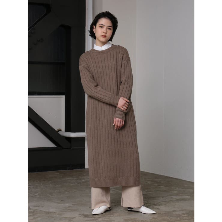 ニットリブワイドパンツ | koe | 詳細画像3