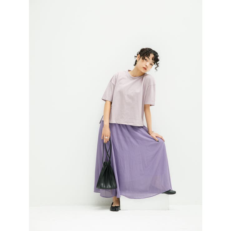 オーガニックコットンショート丈Tシャツ | koe | 詳細画像23 